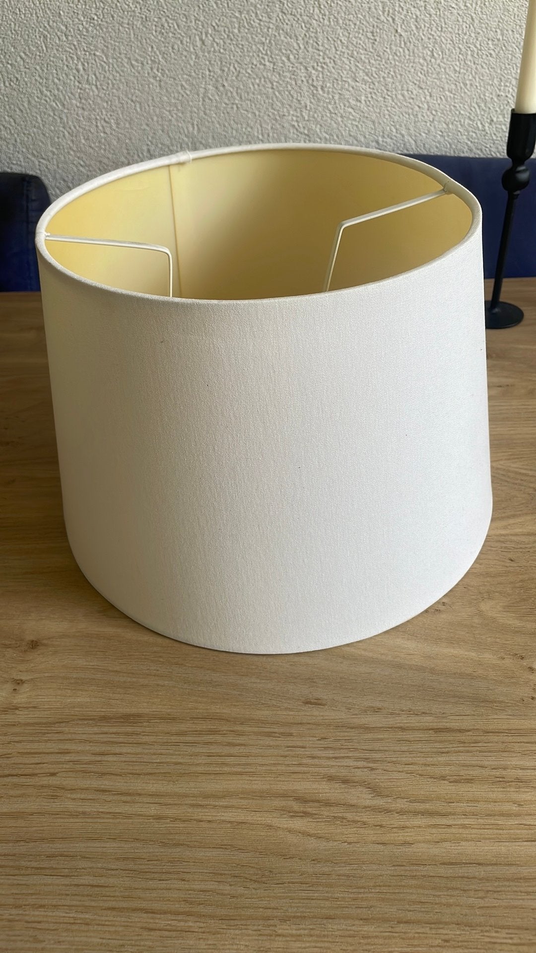 Lampenkap, Huis en Inrichting, Lampen | Lampenkappen, Ophalen, 25 tot 50 cm, Beige, Rond