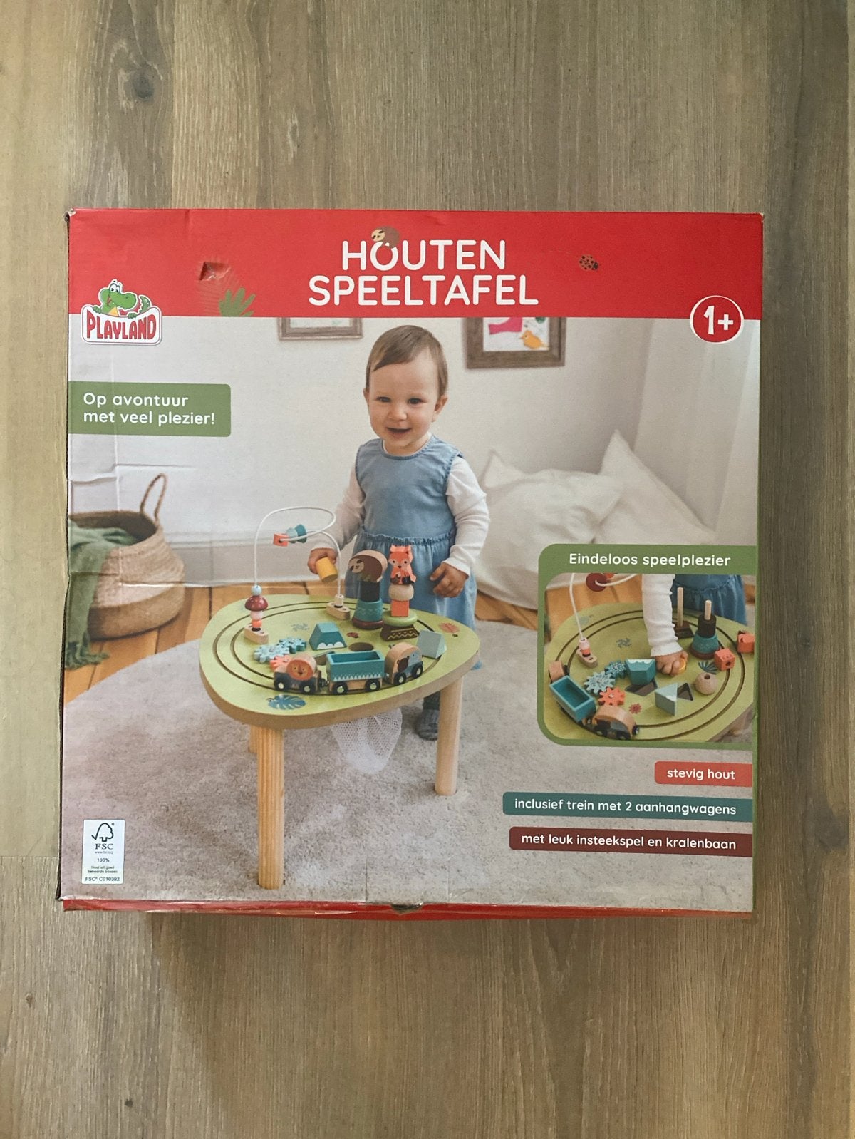 Playland Houten Speeltafel - Nieuw in doos!, Kinderen en Baby's, Speelgoed | Houten speelgoed, Ophalen, Nieuw, Overige typen