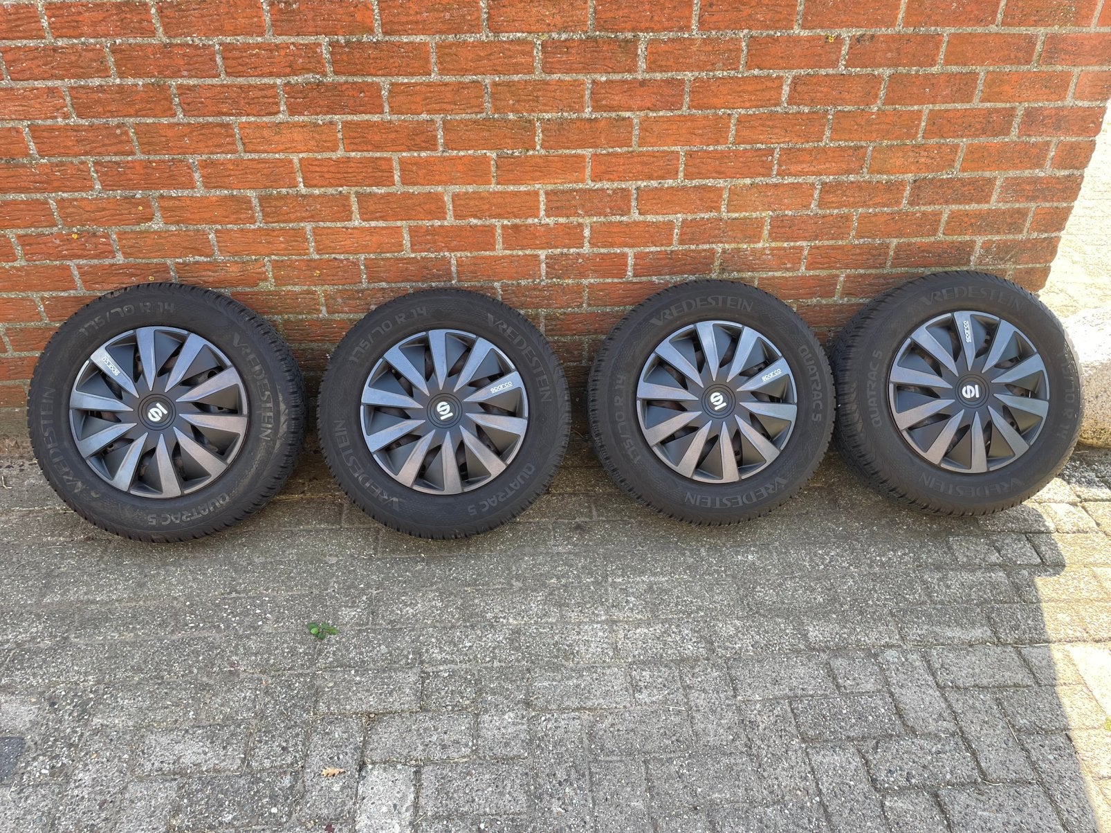 Vredestein banden+velg 175/70 14 inch, Ophalen, Gebruikt