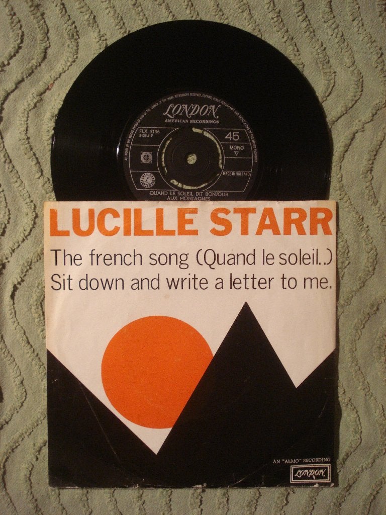 Lucille Starr 7" Single: ‘The French song (Quand le soleil)’, Gebruikt, 7 inch, Ophalen of Verzenden, Pop