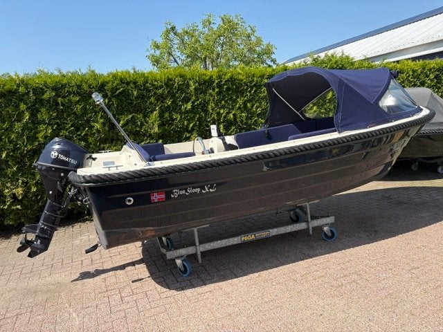 Blue sloep 475 met Tohatsu 9.8 PK en  Buiskap, Overige merken, Overige brandstoffen, 5 m, 2 m