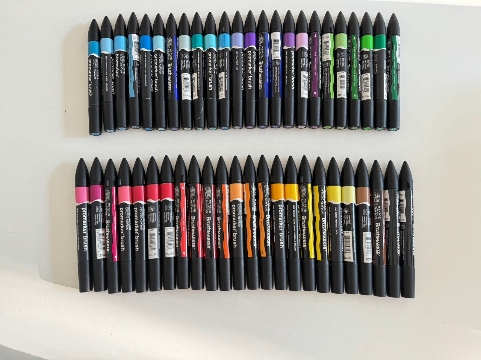 Winsor & Newton brush markers 48x, Ophalen of Verzenden, Zo goed als nieuw, Potlood of Stift