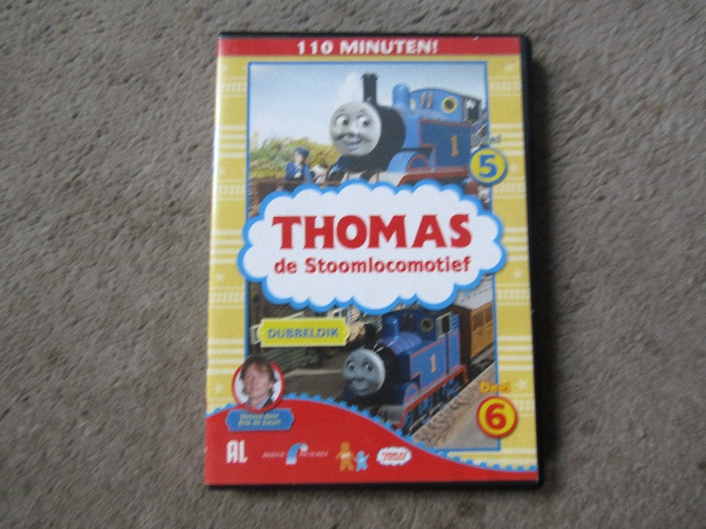 DVD: Thomas de Stoomlocomotief deel 5 en 6, Gebruikt, Alle leeftijden, Overige genres, Overige typen