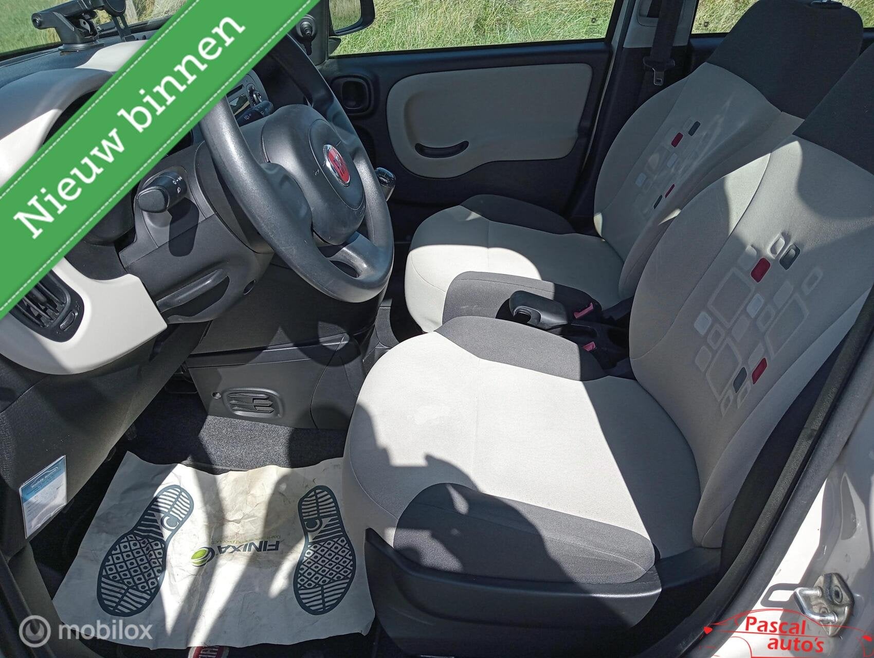 Fiat Panda 1.2 nap airco 4 cilinder! trekhaak, Stof, Gebruikt, Bruin, Origineel Nederlands