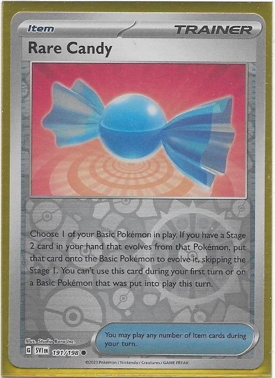 Scarlet & Violet,  Rare Candy [reverse] 191/198, Verzenden, Nieuw, Losse kaart