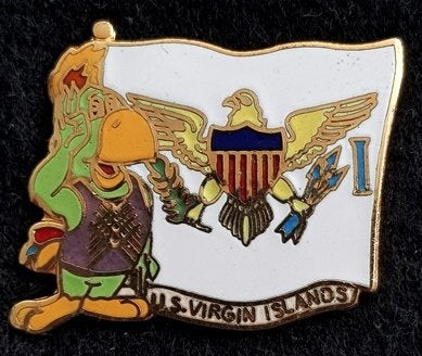 U.S. Virgin Islands pin, Verzenden, Nieuw, Stad of Land, Speldje of Pin