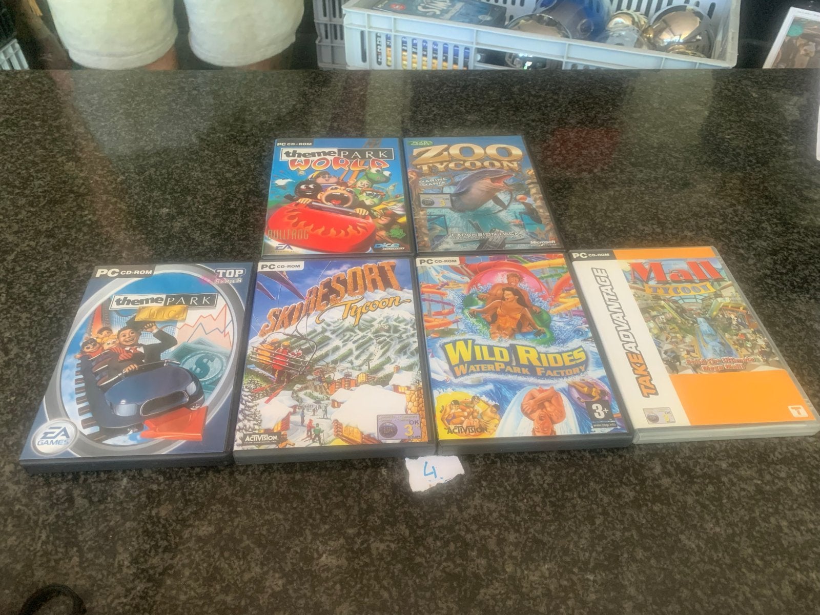 PC Games: Theme Park, Zoo Tycoon, Ski Resort, Wild Rides, Spelcomputers en Games, Gebruikt, 1 speler, Ophalen of Verzenden, Vanaf 3 jaar