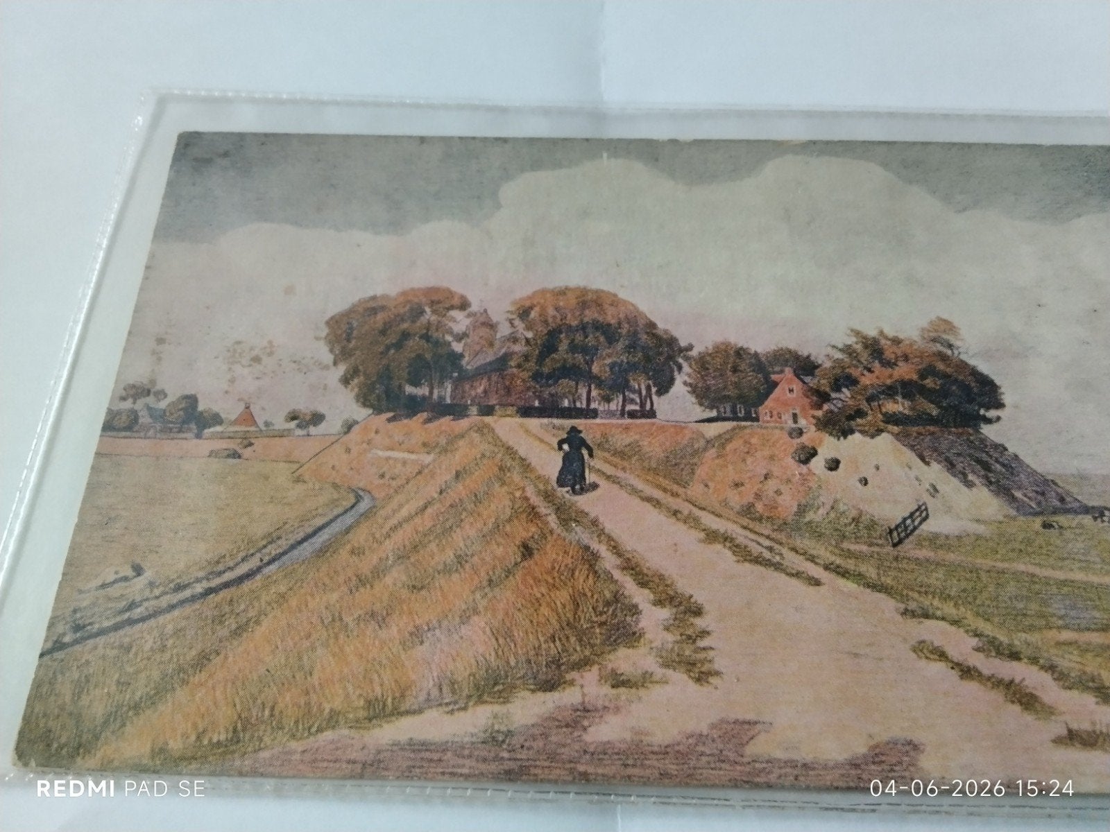 Oude briefkaart 'Een Terp in het Noorden van Friesland', Ophalen of Verzenden, Voor 1920, Gelopen, Friesland