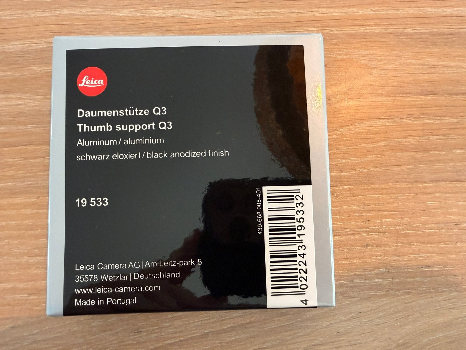 Leica Thumb Support - Thumb Grip - 19533 - Leica Q3, Audio, Tv en Foto, Fotocamera's Digitaal, Ophalen of Verzenden, Zo goed als nieuw