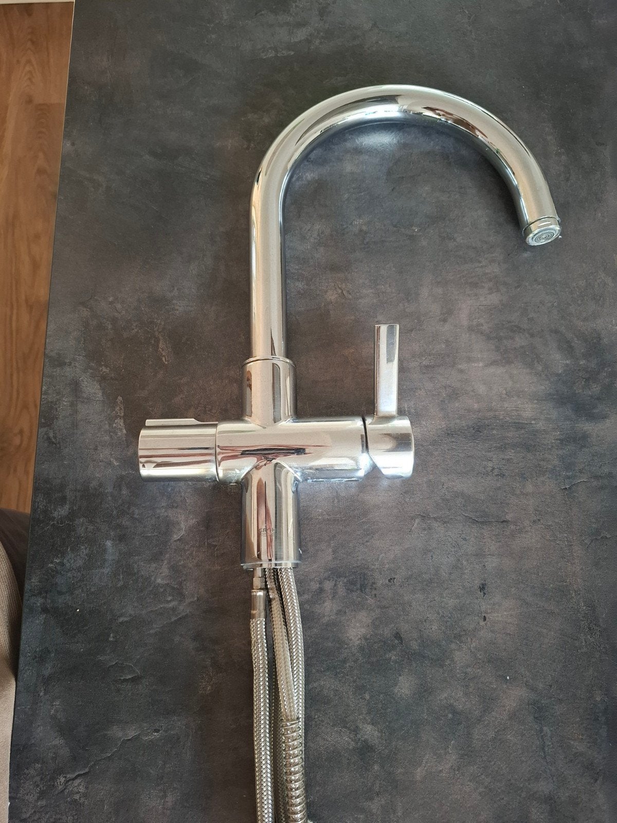Grohe Red 3 in 1 kraan, Ophalen of Verzenden, Gebruikt, Chroom, Kraan