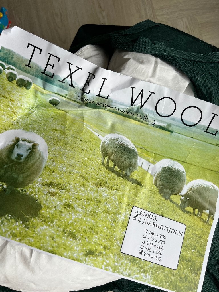 Dekbed texel wool, Ophalen, Anti-allergisch, Wit, Deken of Dekbed