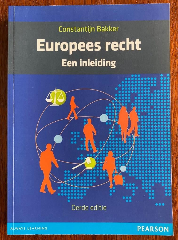 Europees recht - een inleiding - Constantijn Bakker, Boeken, Zo goed als nieuw, Constantijn Bakker, Alpha, HBO