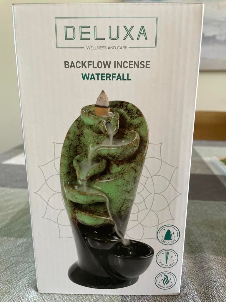 Deluxa Backflow Wierook Waterval - Groen Keramiek, Ophalen, Groen, Nieuw, Oosters