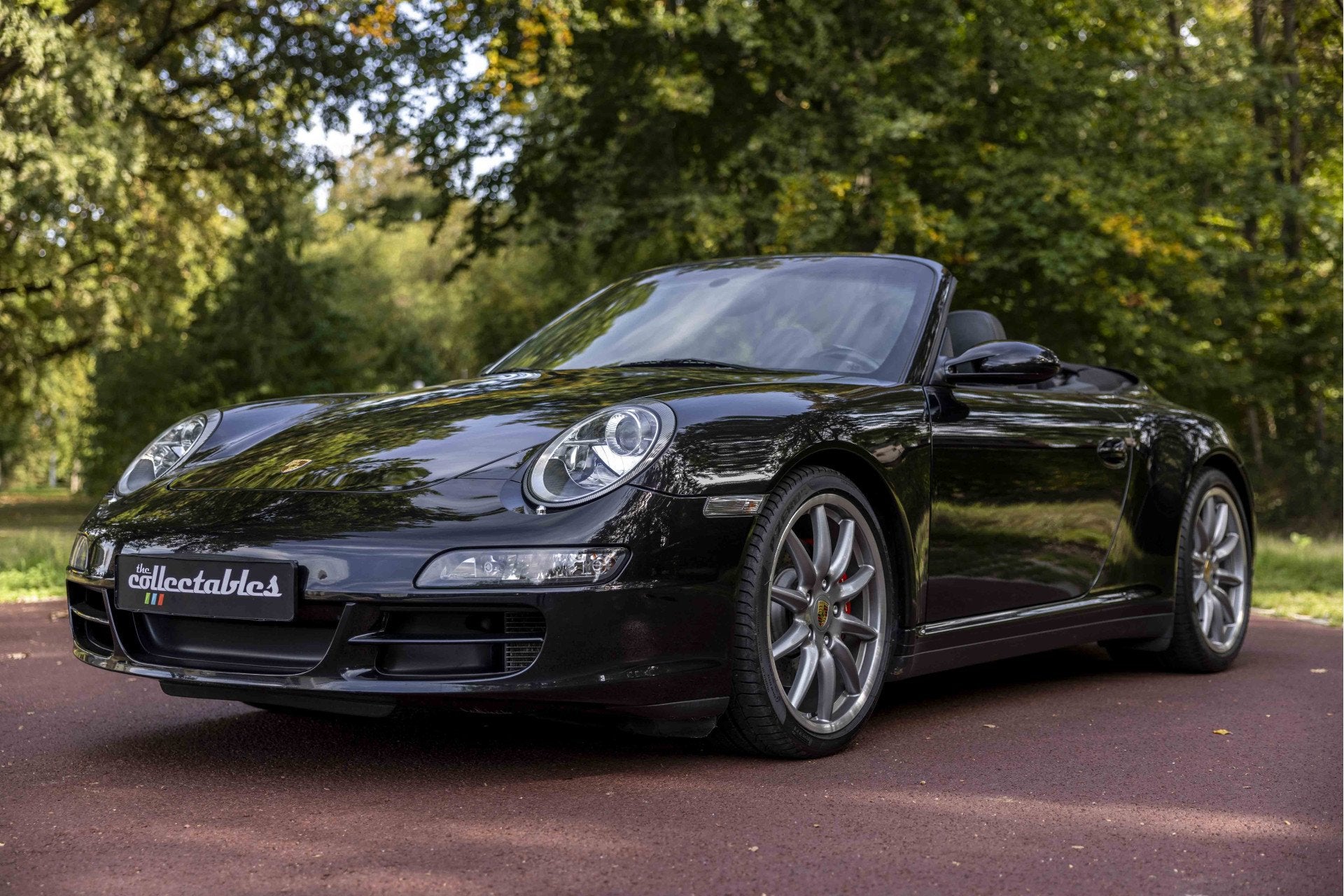 Porsche 911 Cabrio 3.8 Carrera 4S (bj 2007), Auto's, Gebruikt, Zwart, Zwart, Handgeschakeld