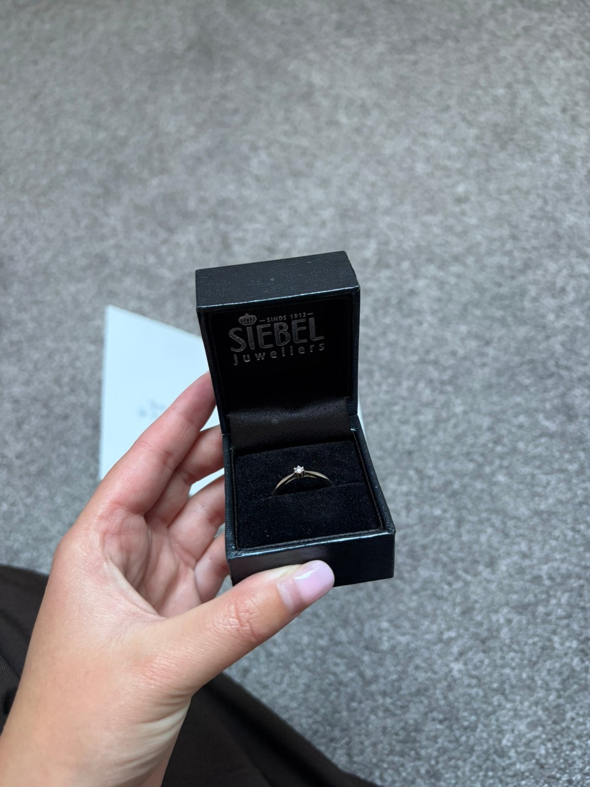 Siebel juweliers witgouden ring maat 16, Verzenden, Dame, Zilver, Zilver