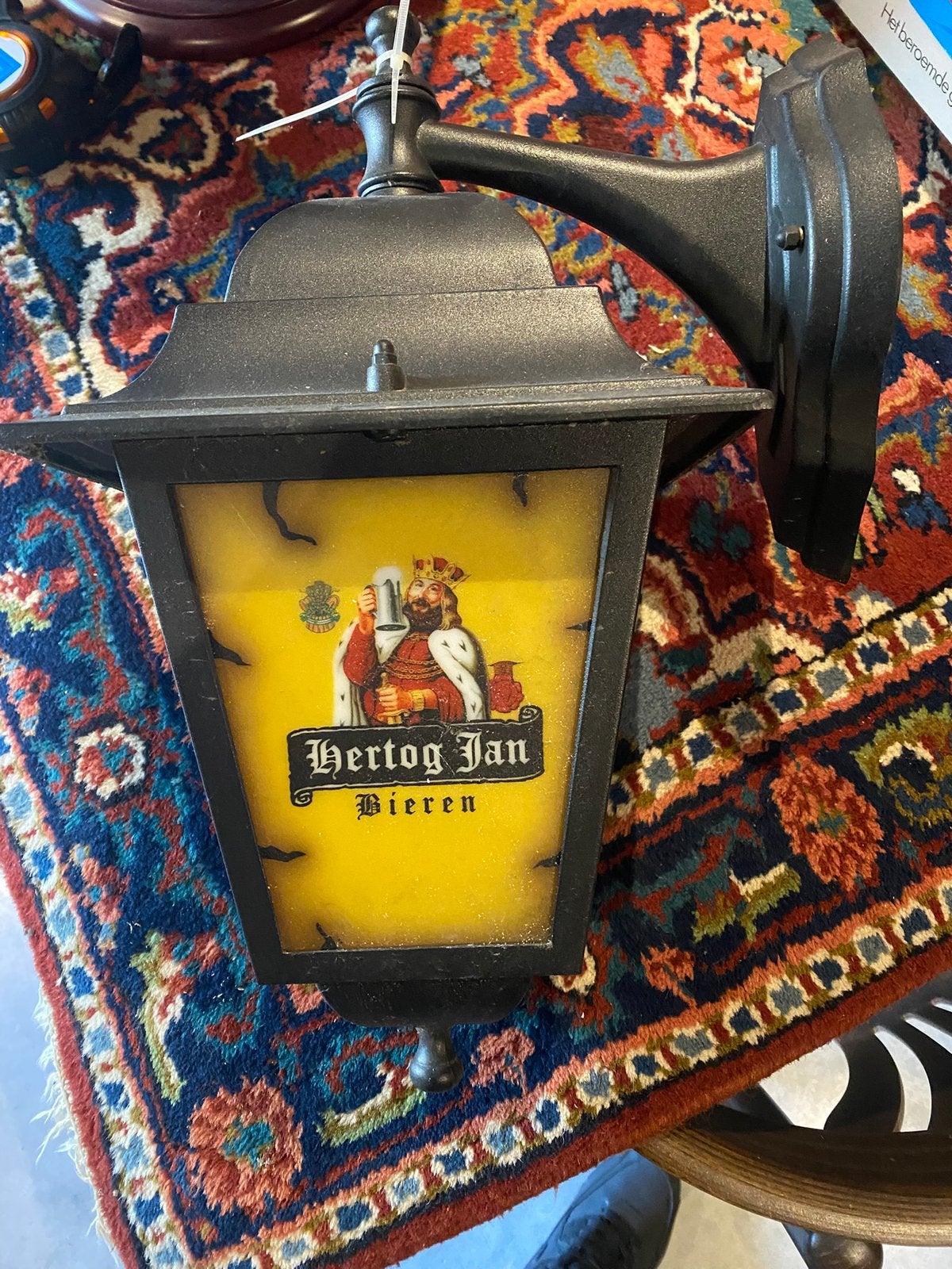 Hertog jan lamp, Ophalen, Zo goed als nieuw, Reclamebord, Plaat of Schild, Hertog Jan