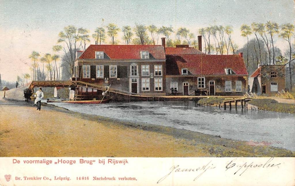 Rijswijk (ZH) De voormalige Hooge Brug bij Rijswijk 1903, Verzenden, Voor 1920, Gelopen, Zuid-Holland