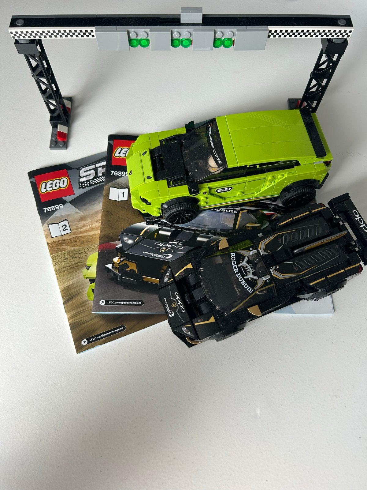 LEGO Speed Champions Lamborghini Urus ST-X & Huracán Super T, Lego, Zo goed als nieuw, Compleet, Complete set