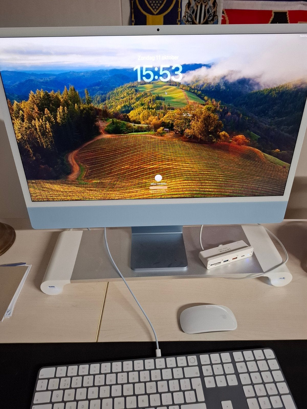 Apple iMac 2023 M3 | 24" 16GB | 256GB SSD | Blauw, Computers en Software, Ophalen, SSD, IMac, 24 inch