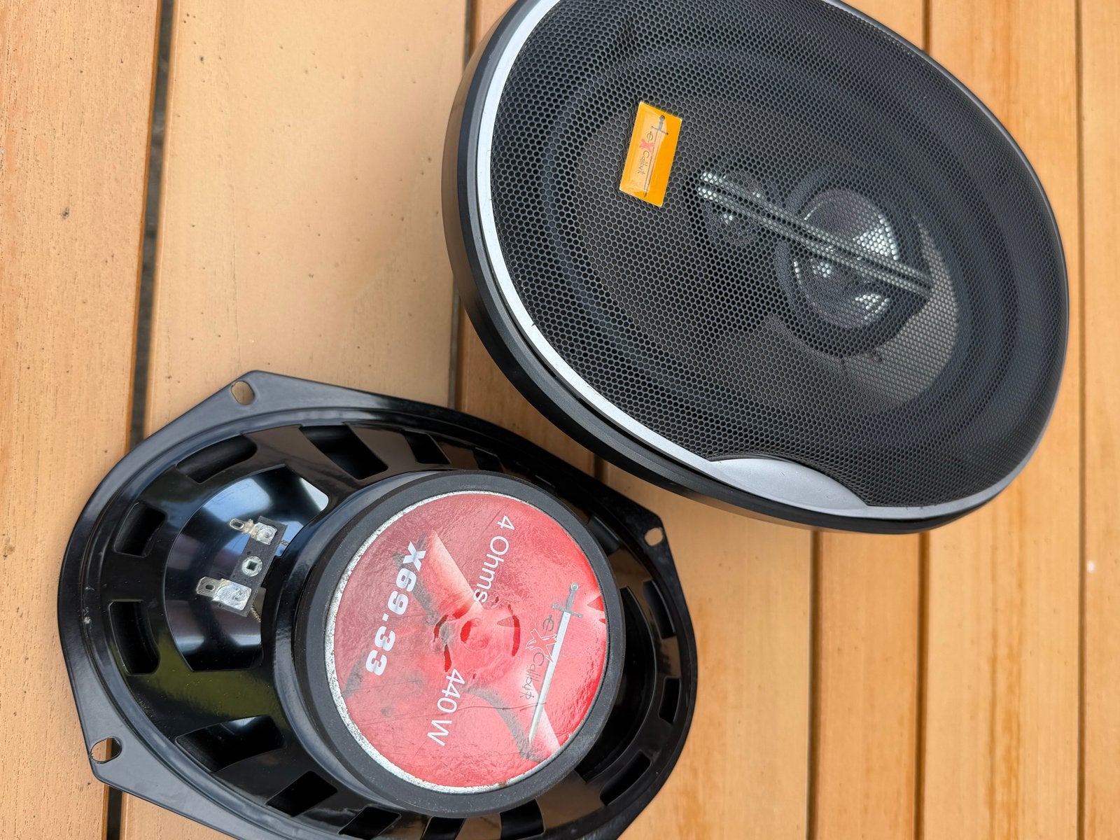 Hertz X69.33 440W 4 Ohm Ovale Autospeakers, Auto diversen, Autospeakers, Ophalen, Gebruikt
