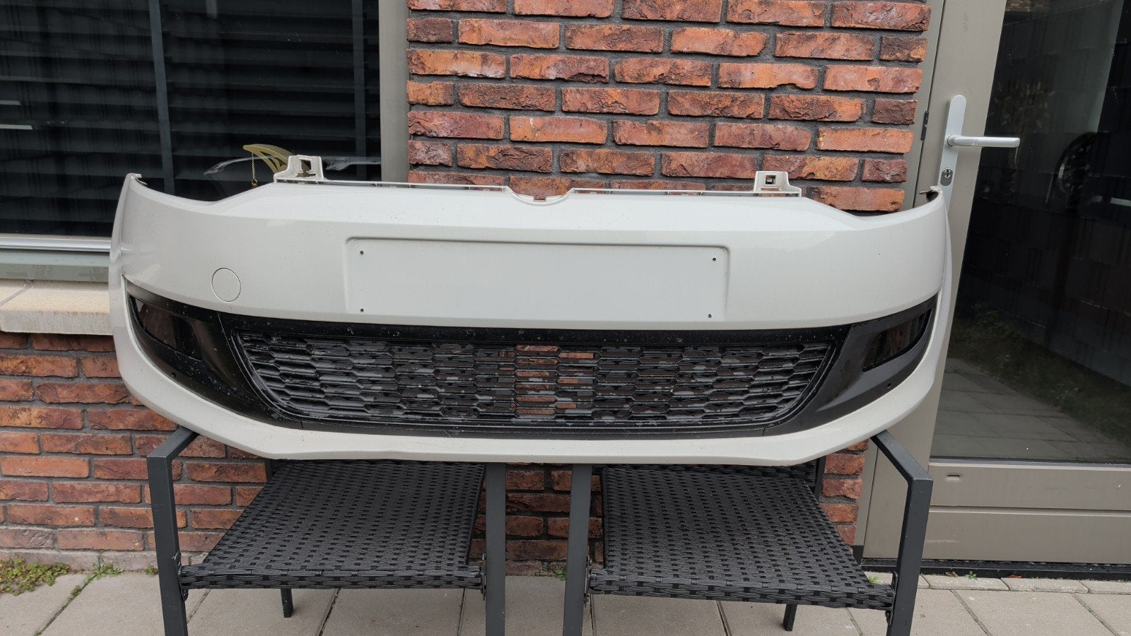 Volkswagen Polo 6r 6c voorbumper LB9A Incl. mistlampen, Ophalen, Gebruikt, Bumper, Volkswagen