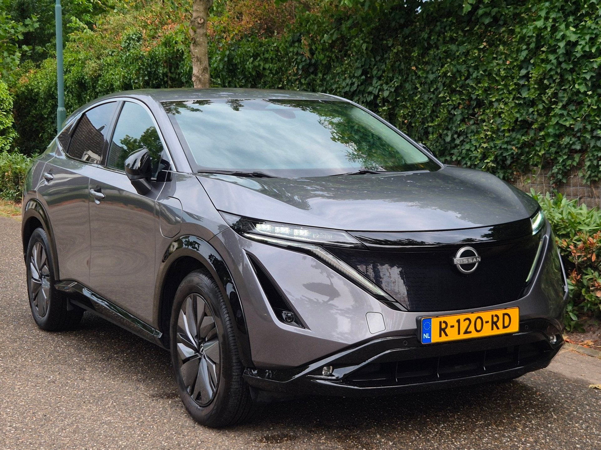 Nissan Ariya Advance 66 kWh SOH 98% volle optielijst 360* ca, Auto's, Dealer onderhouden, Gebruikt, Leder en Stof, 401 km