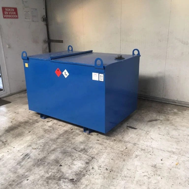 Kiwa IBC Elzinga Machinefabriek 1000 liter IBC Dieseltank me, Ophalen of Verzenden