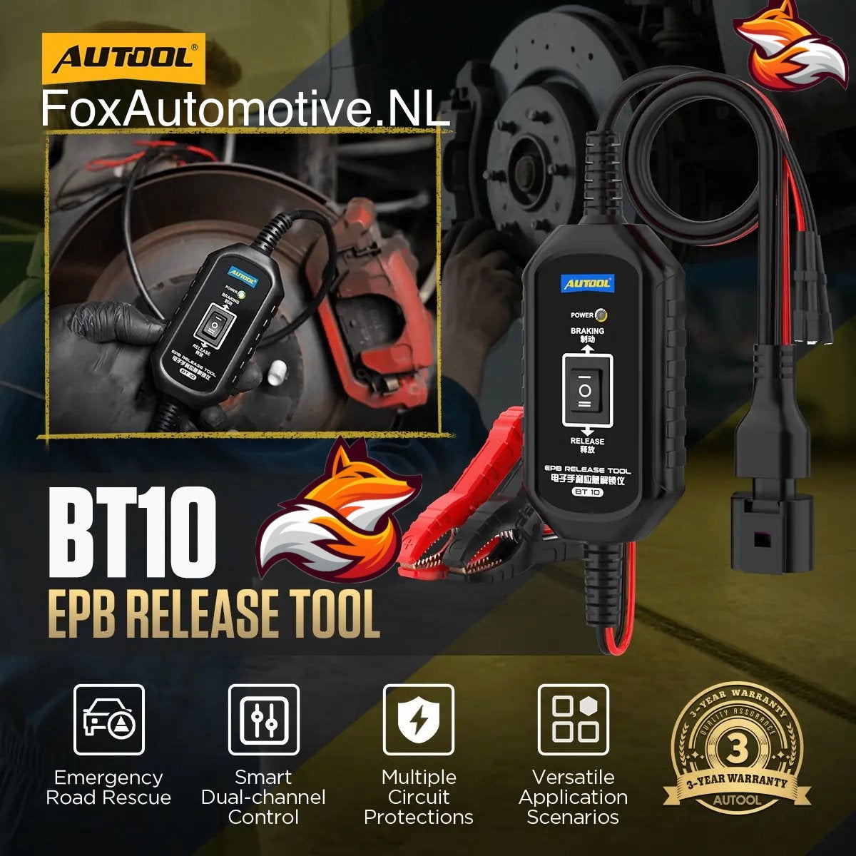 AUTOOL BT10 EPB Release Tool parkeerrem tool, Ophalen of Verzenden