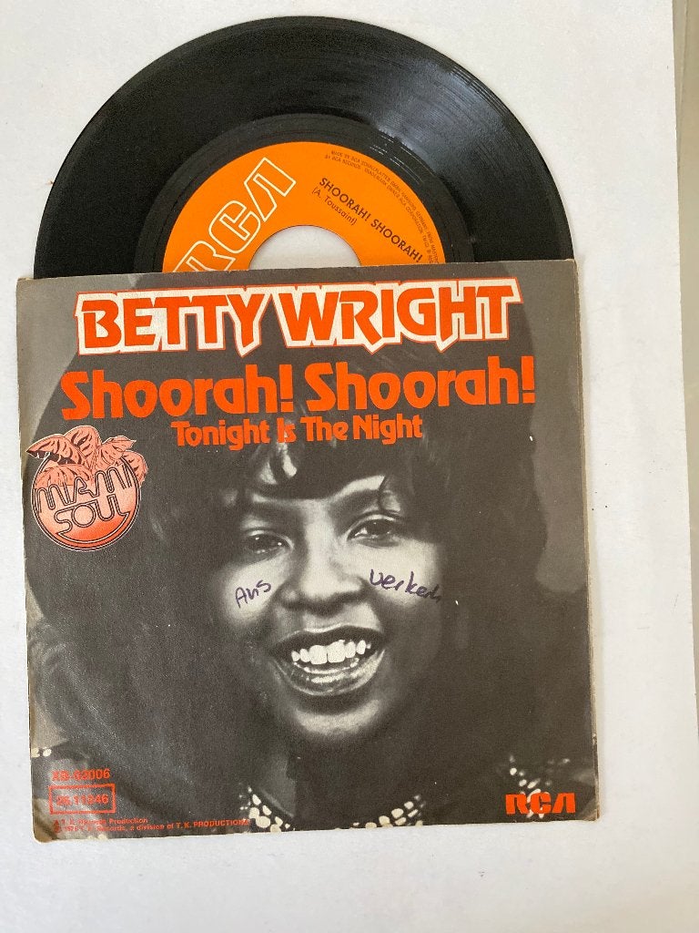 Betty Wright – Shoorah! Shoorah!, 7 inch, Zo goed als nieuw, Funk, Fotohoes