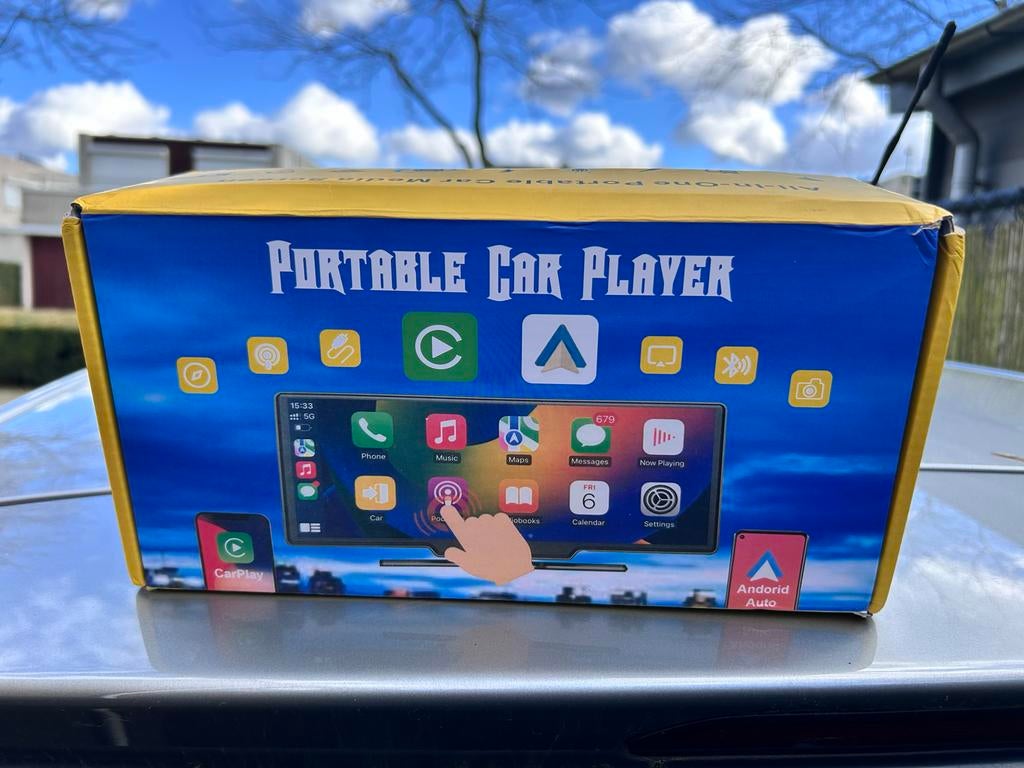 Nieuwe CarPlay Portable Car Player - All-in-One Media Scherm, Auto diversen, Ophalen of Verzenden, Nieuw