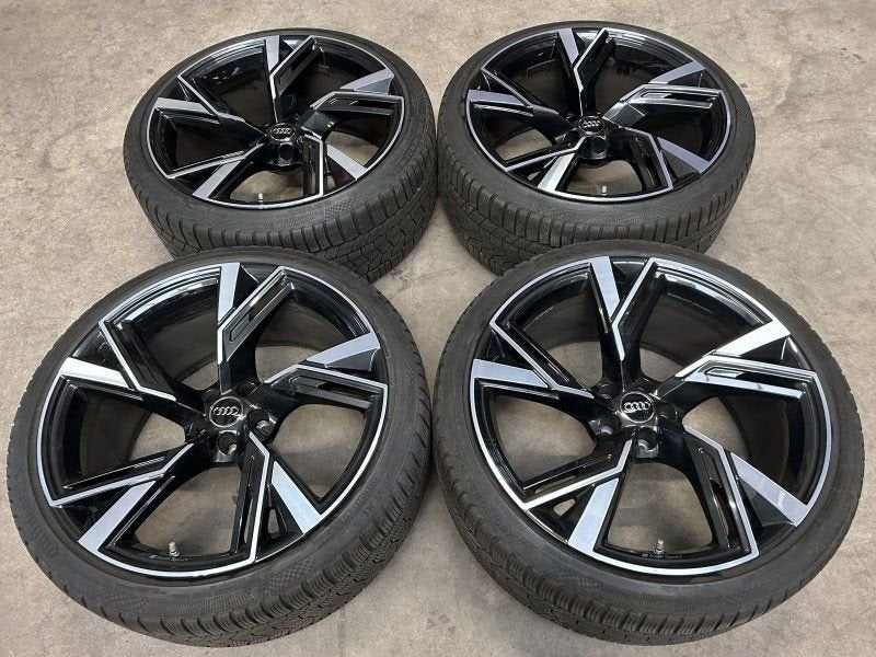 22 inch originele velgen + winterbanden Audi RS6 RS7 4K06010, Gebruikt, -, -, Banden en Velgen
