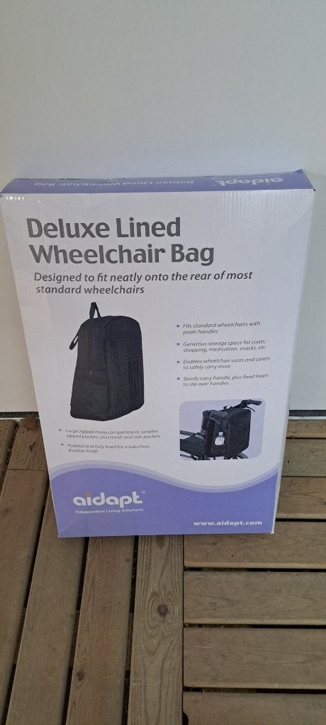 Aidapt Rolstoeltas gevoerd - 46x37x18 cm - Zwart, Ophalen, Nieuw, Duwrolstoel