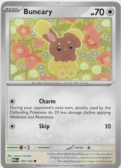 Mega Evolution,  Buneary [common] 107/132, Verzenden, Nieuw, Losse kaart