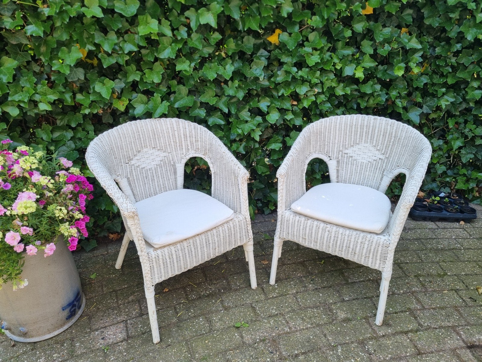Terrasstoelen, Ophalen, Gebruikt, Rotan