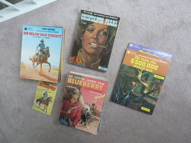 Verzameling Blueberry stripboeken 51 delen 1e druk, Eén stripboek, Ophalen of Verzenden, Gelezen