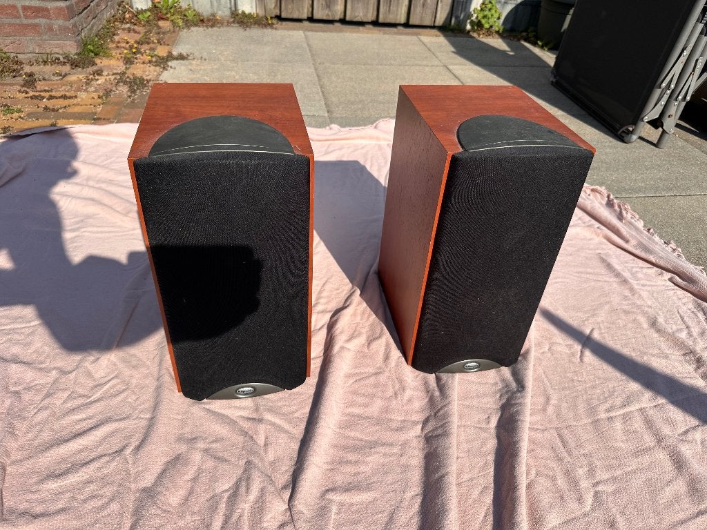 Klipsch Synergy B3 boekenplankspeakers – set van 2, Gebruikt, 60 tot 120 watt, Basreflex, Boekenplank luidspreker
