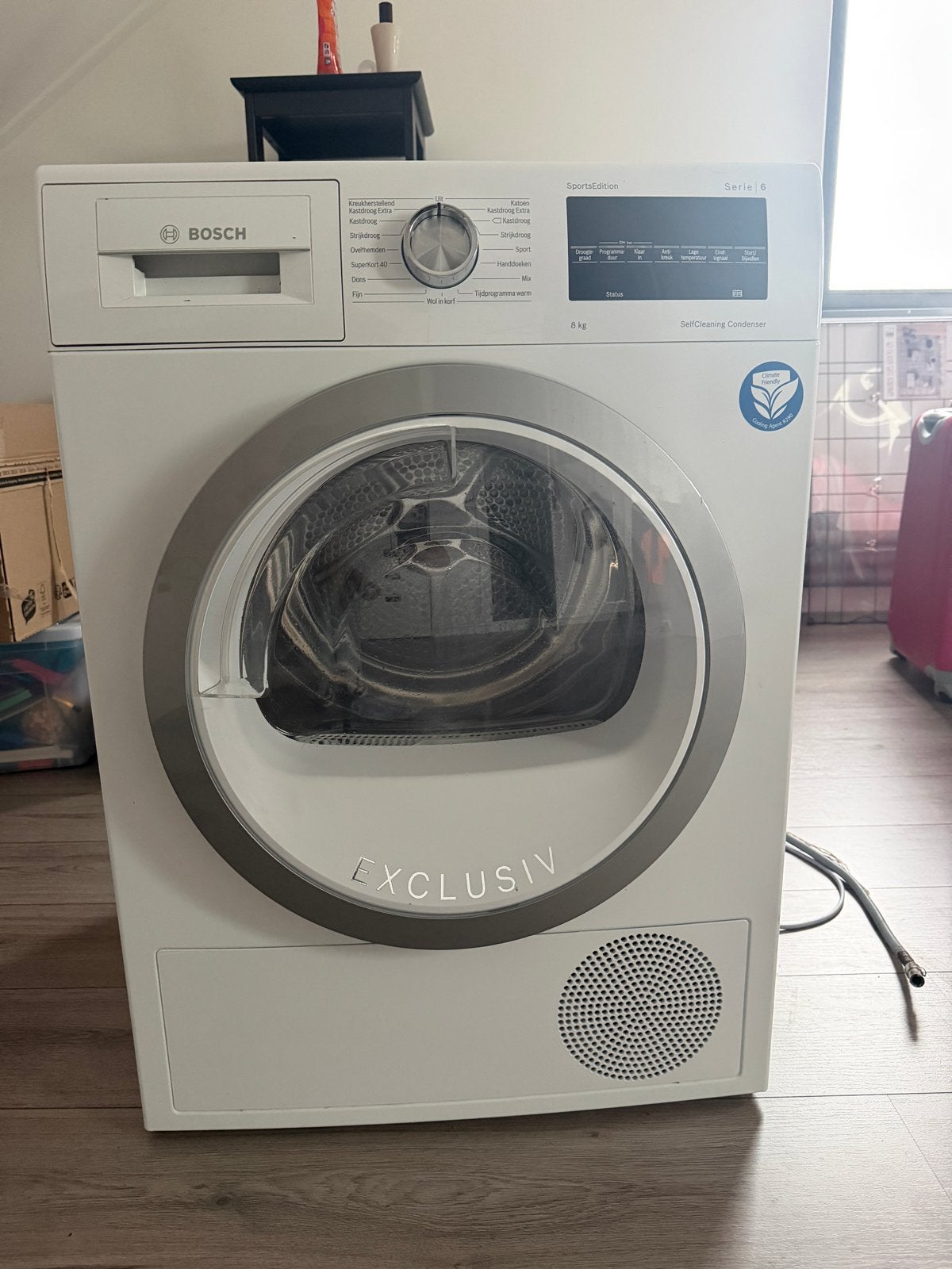 Bosch WTW85492NL Serie 6 Condensdroger 8kg, Ophalen, 8 tot 10 kg, Zo goed als nieuw, 85 tot 90 cm