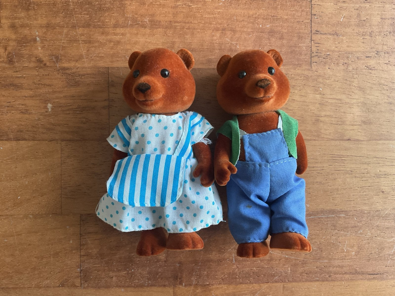 Vintage Sylvanian Families beertjes - set van 2, Ophalen of Verzenden, Gebruikt, Overige typen