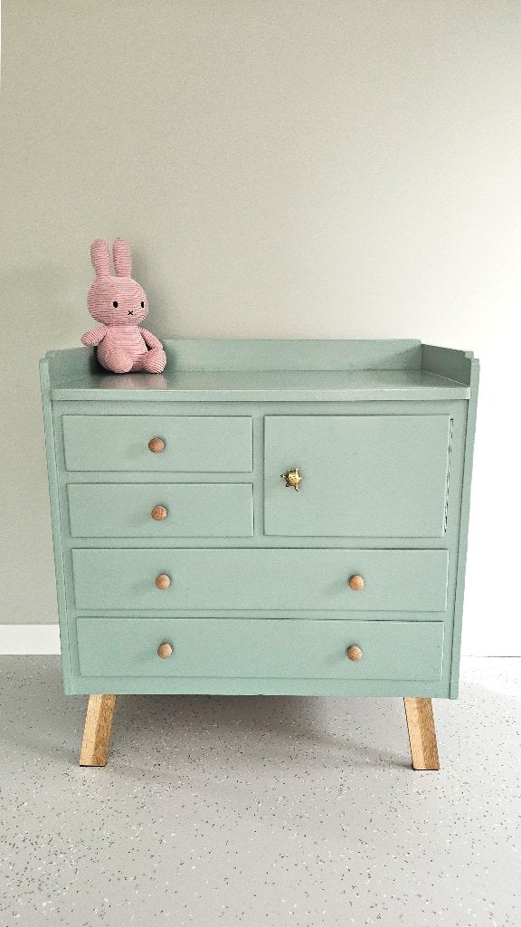 Prachtige vintage commode, unieke exemplaar, Ophalen of Verzenden, Zo goed als nieuw, 75 tot 100 cm, Minder dan 50 cm