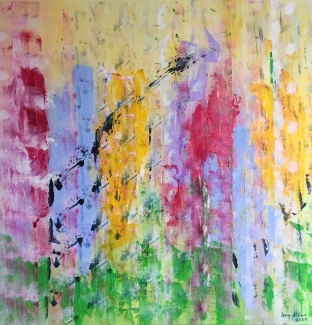 OPRUIMING abstracte schilderijen 100x100 cm opruiming, Ophalen