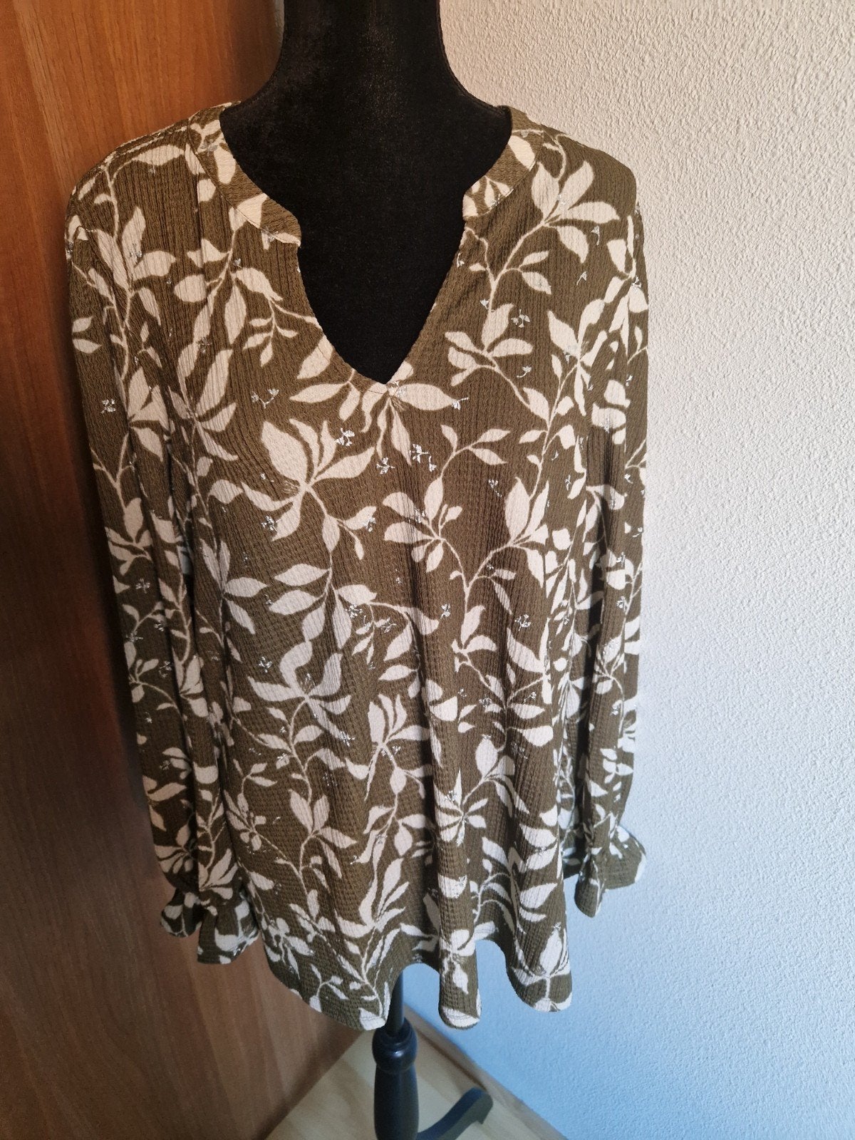 MS Mode Blouse met Bladprint - Maat XL, MS Mode, Ophalen of Verzenden