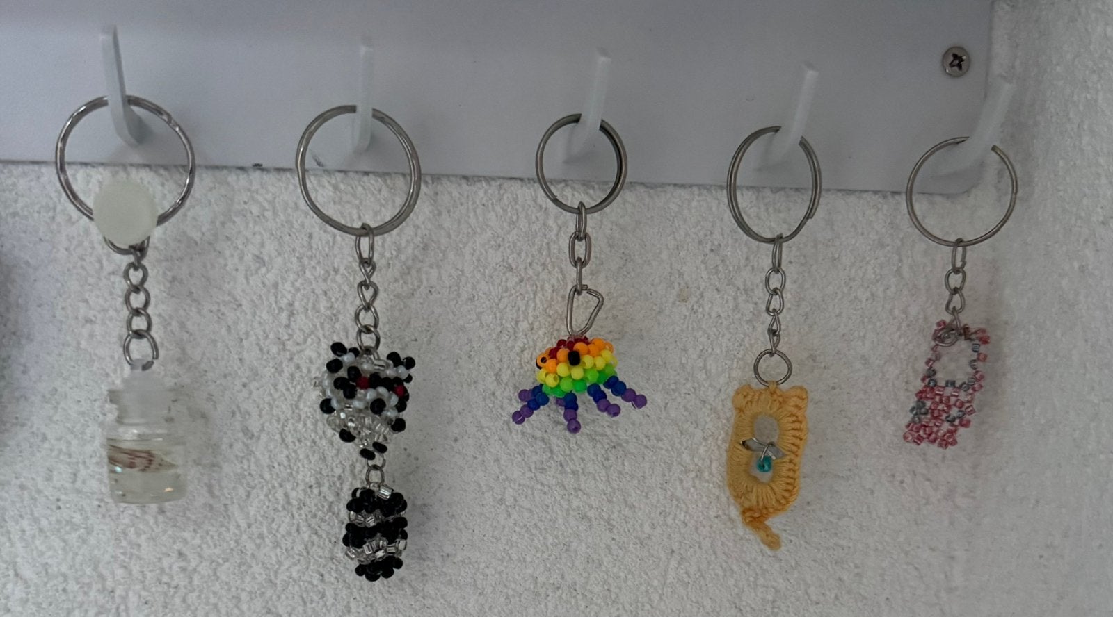 sleutelhanger glow in the dark panda octopus regenboog kat, Ophalen of Verzenden, Nieuw, Overige typen