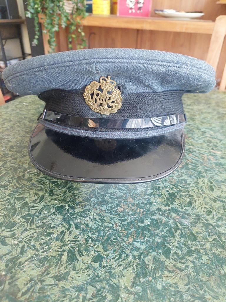 Vintage RAF Baret/Pet - Royal Air Force Hoofddeksel, Verzamelen, Ophalen of Verzenden, Luchtmacht, Engeland, Helm of Baret