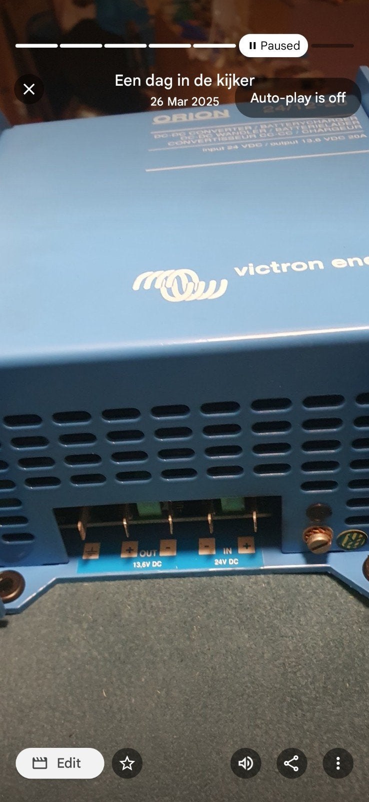 Victron Energy Orion DC-DC Omvormer 24V naar 13.6V 20A, Watersport en Boten, Ophalen of Verzenden, Gebruikt