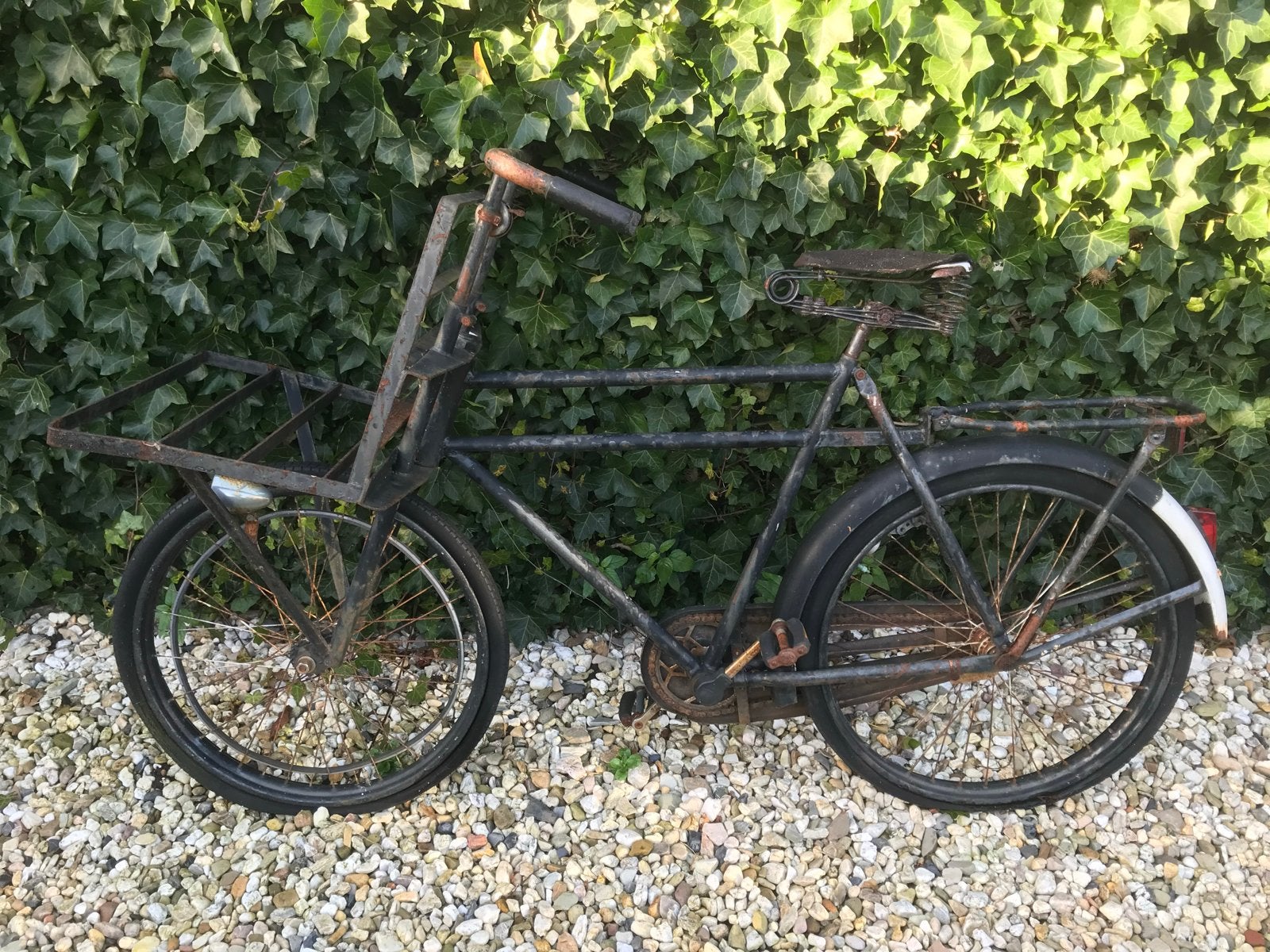 Vintage transportfiets met rekken - Opknapper, Terugtraprem, Gebruikt, Versnellingen, 53 tot 57 cm