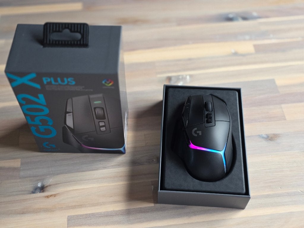 Logitech G502 X PLUS Wireless RGB Gaming Muis, Rechtshandig, Muis, Ophalen of Verzenden, Zo goed als nieuw