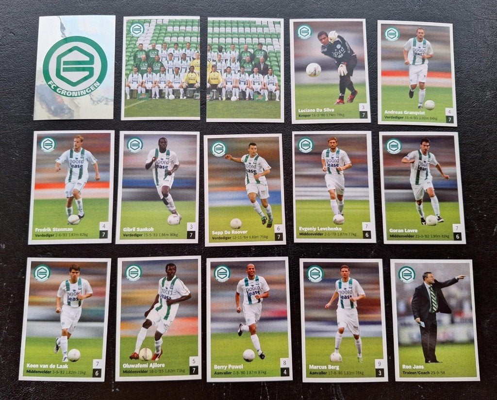 Complete set stickers FC Groningen 2008-09, Ophalen of Verzenden, Zo goed als nieuw, Overige binnenlandse clubs, Poster, Plaatje of Sticker