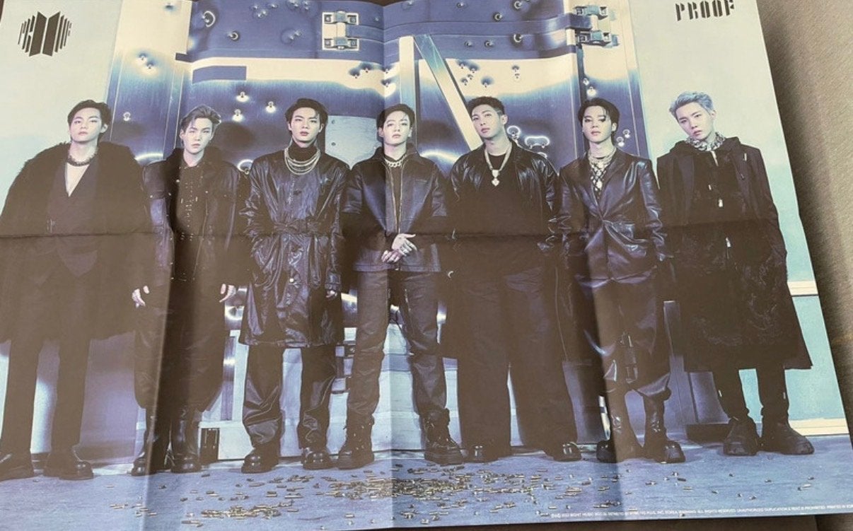 BTS Proof Poster - K-Pop Merchandise, Ophalen of Verzenden, Zo goed als nieuw, Rechthoekig Liggend, Muziek