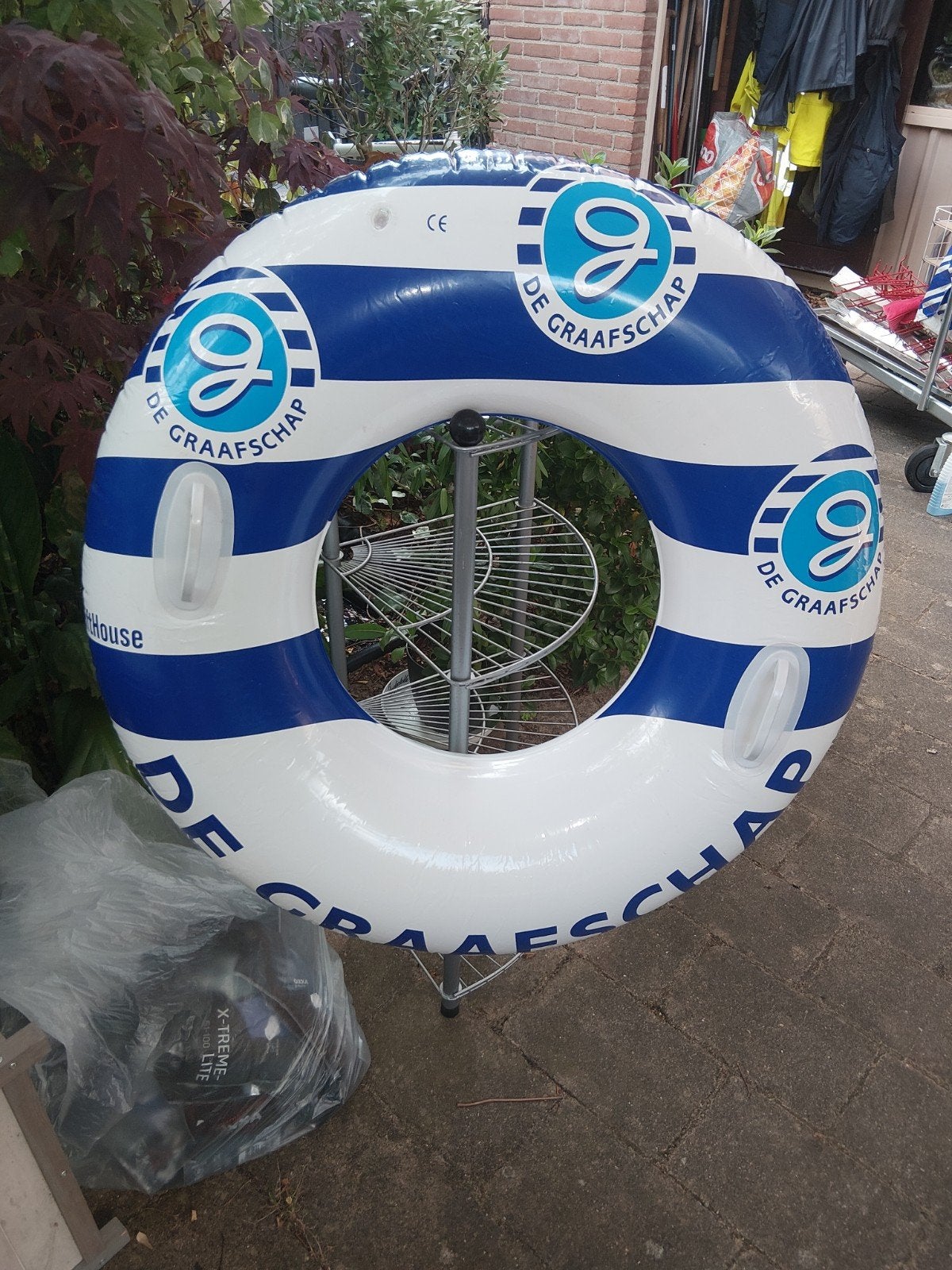 opblaasbare band, Ophalen of Verzenden, Zo goed als nieuw