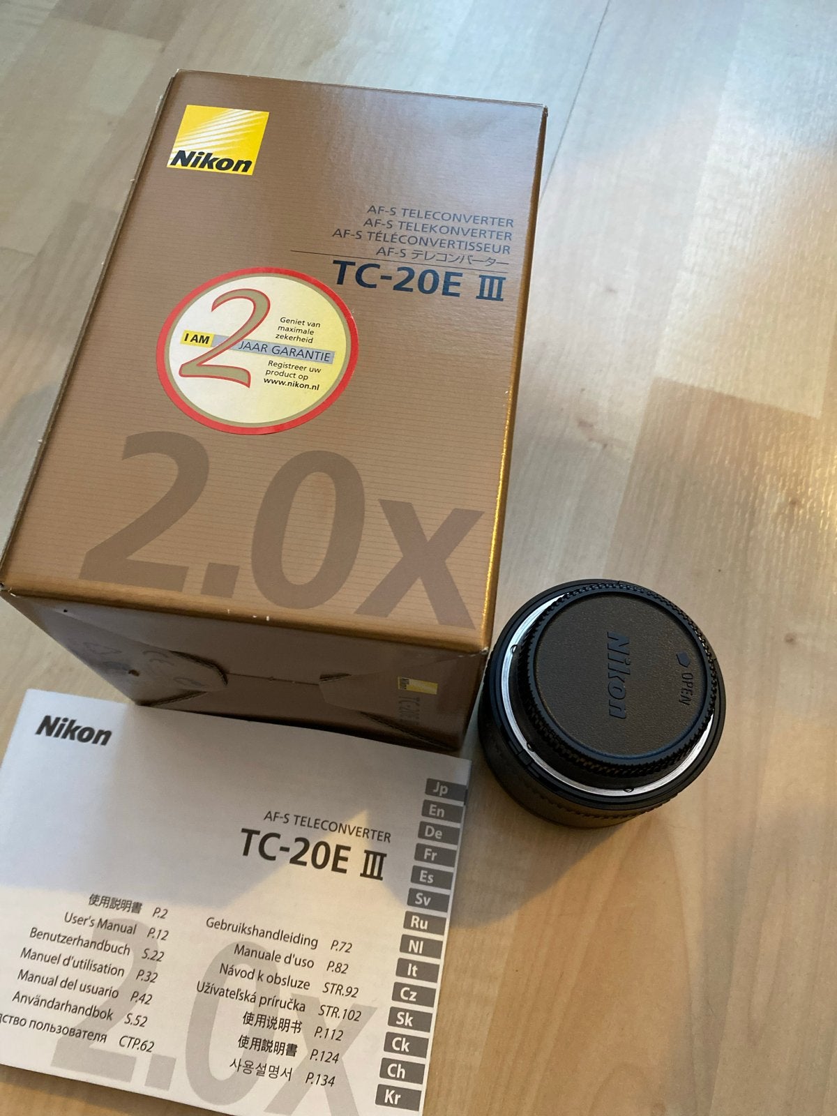 Nikon AF-S Teleconverter TC-20E III 2.0x, Audio, Tv en Foto, Ophalen of Verzenden, Zo goed als nieuw, Nikon, Voorzetlens/converter